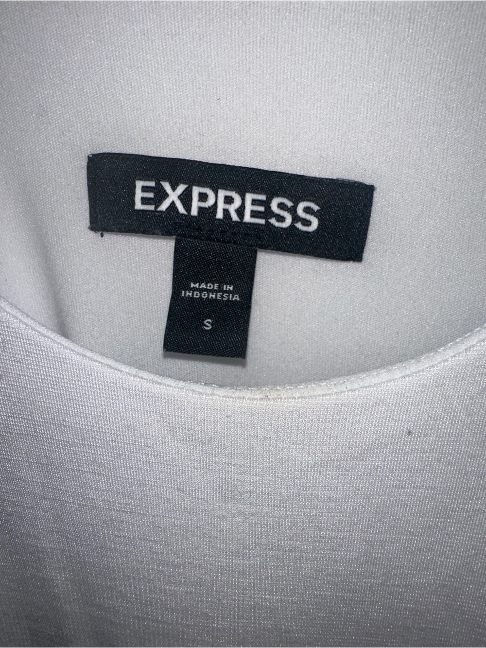 Express White Body Contour High Neck Back Cutout Dress in Size Small - Picture 5 of 6